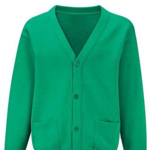 Bramley Grange Plain School Cardigan - Jade/Teal