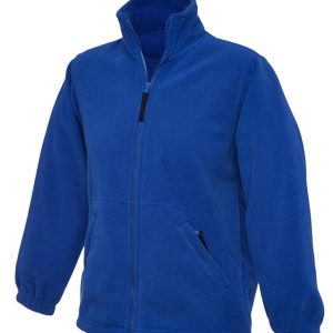 Broom Valley School Fleece Jacket with Logo - Royal Blue