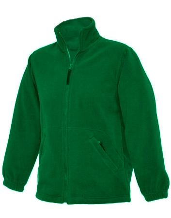 Coleridge School Fleece With Logo - Bottle Green