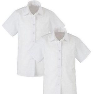 Fir Vale Academy Boys Short Sleaved Shirts - White
