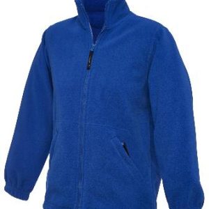 Herringhtorpe Juniors School Fleece Jacket With Logo - Royal Blue