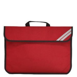 Herringthorpe Infants School Hand Held Book Bag With Logo - Red