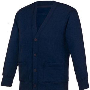 Highgreave Infants & Junior School Cardigan With Logo - Navy Blue