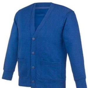 Hilton School Cardigan With Logo - Royal Blue
