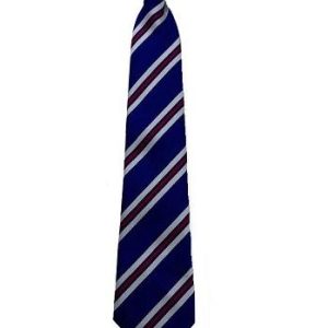 Oakwood Boston Tie - Royal Blue, Silver & Purple