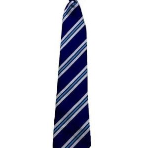 Oakwood Hoober Tie - Royal Blue, Silver & Sky Blue