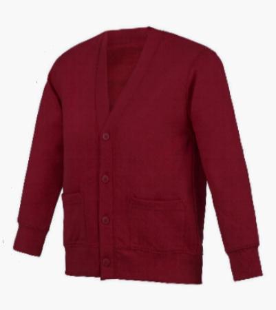 Rawmarsh Sandhill Cardigan With Logo - Maroon