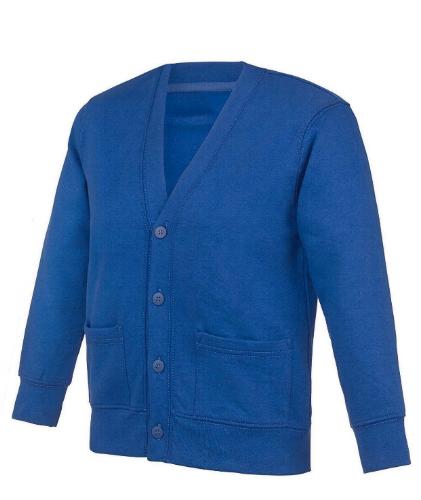 Rockingham Primary School Cardigan With Logo - Royal Blue