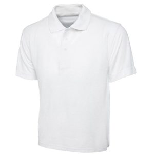 Roughwood Primary Plain School Polo - White