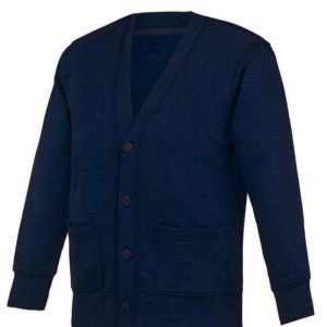 Thorogate School Cardigan_N with Logo - Navy Blue