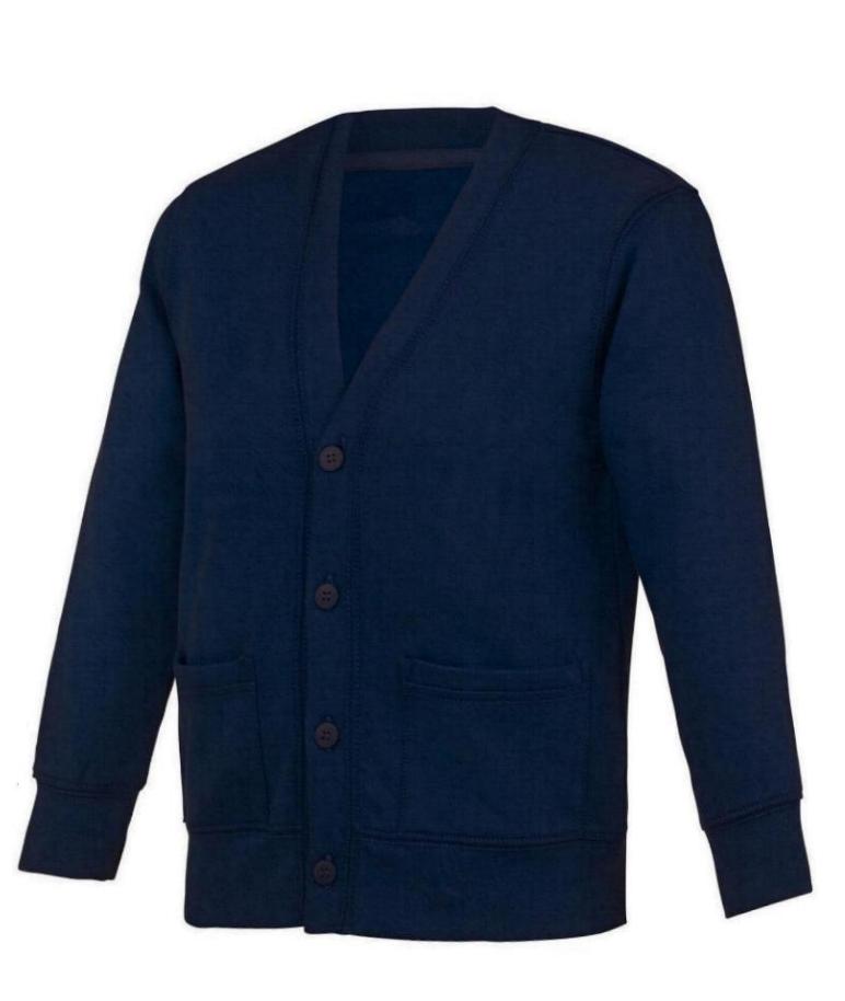 Thorogate School Cardigan_N with Logo - Navy Blue