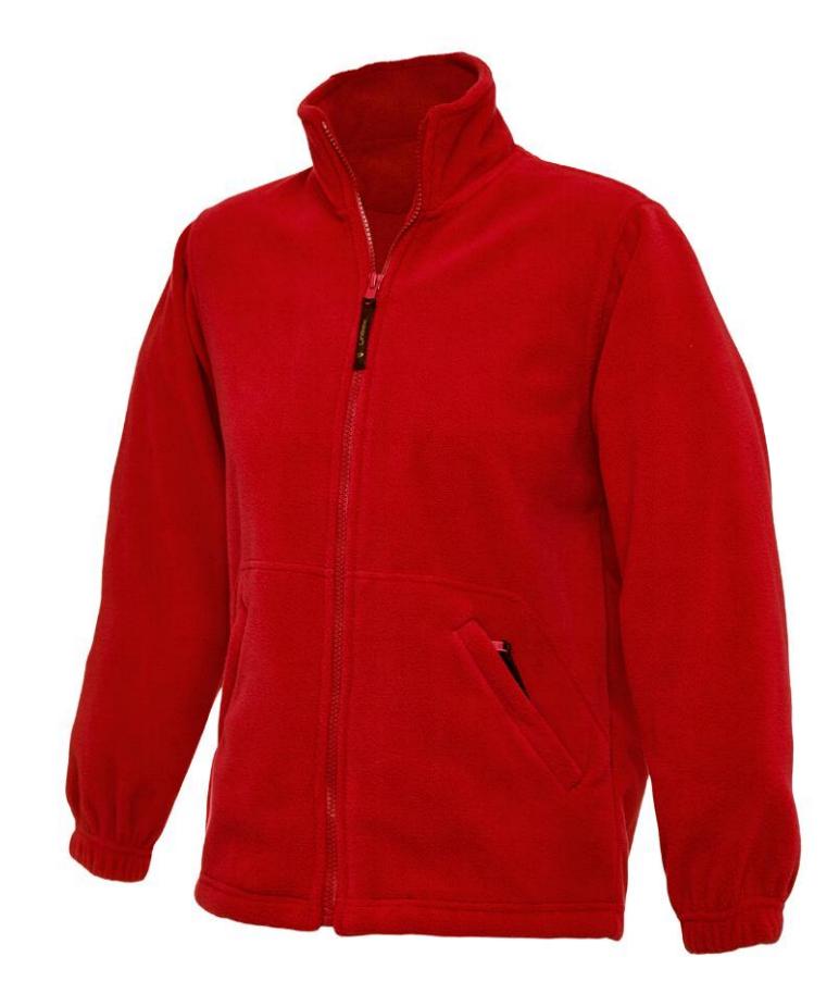 Thorogate School Fleece_R With Logo - Red