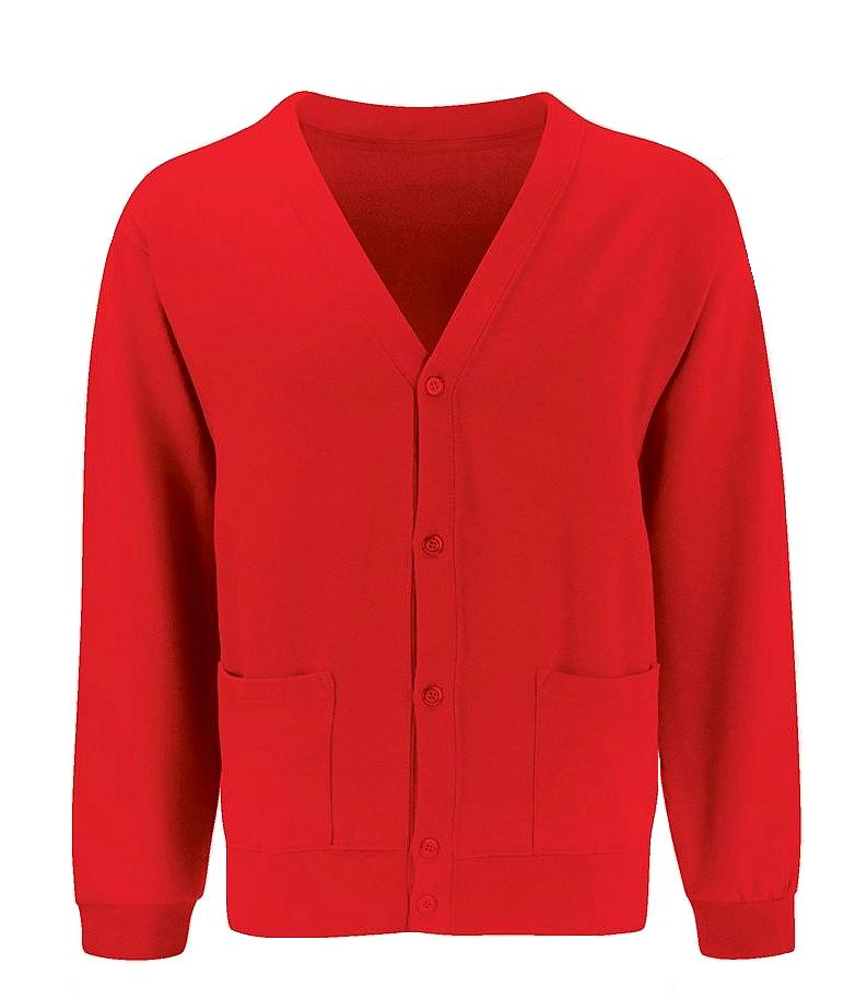 Thrybergh Fullerton School Cardigan With Logo - Red