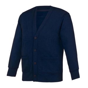 Tinsley Meadows Cardigan with Logo - Navy