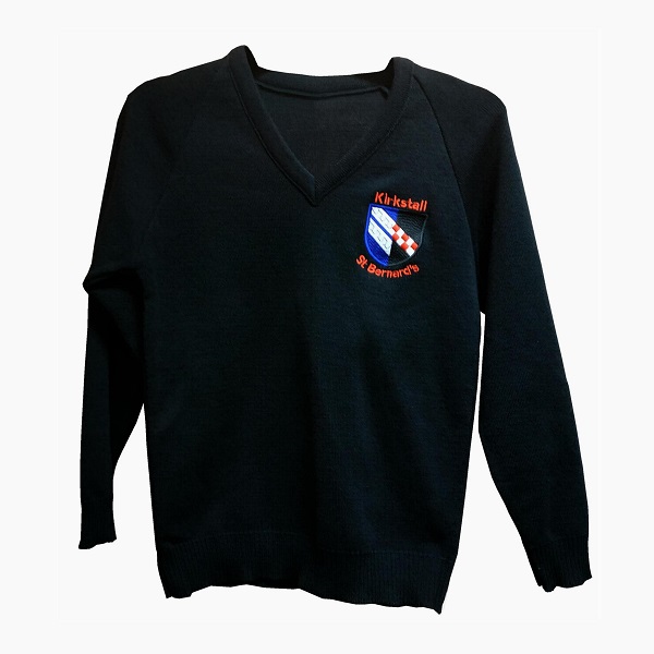 St Bernards School Jumper - KIRKSTALL - Black