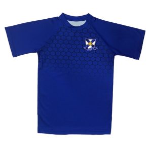Wales High Indoor PE Top - Mortain - Royal/Black
