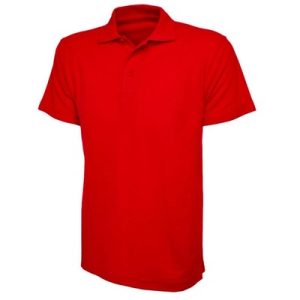St Joseph's school Polo with logo_Red
